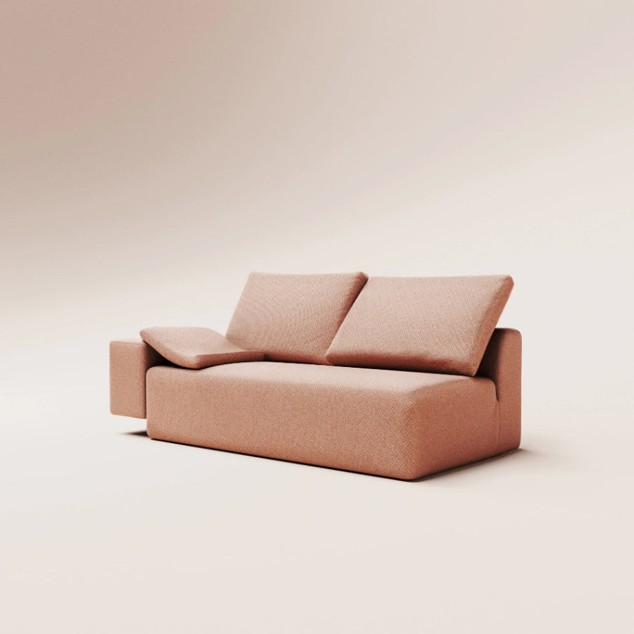 Light pink fabric sofa