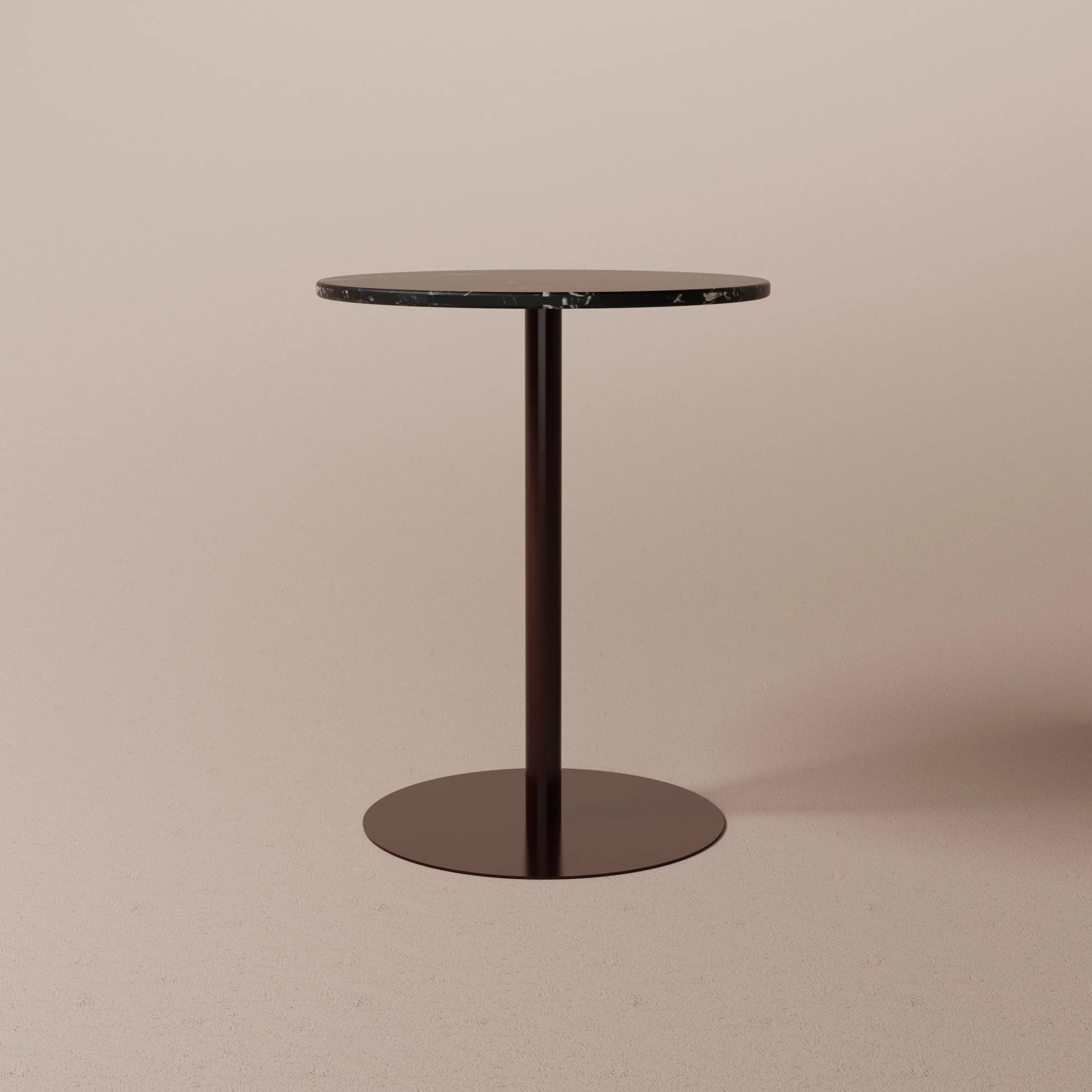 Steel and marble table
