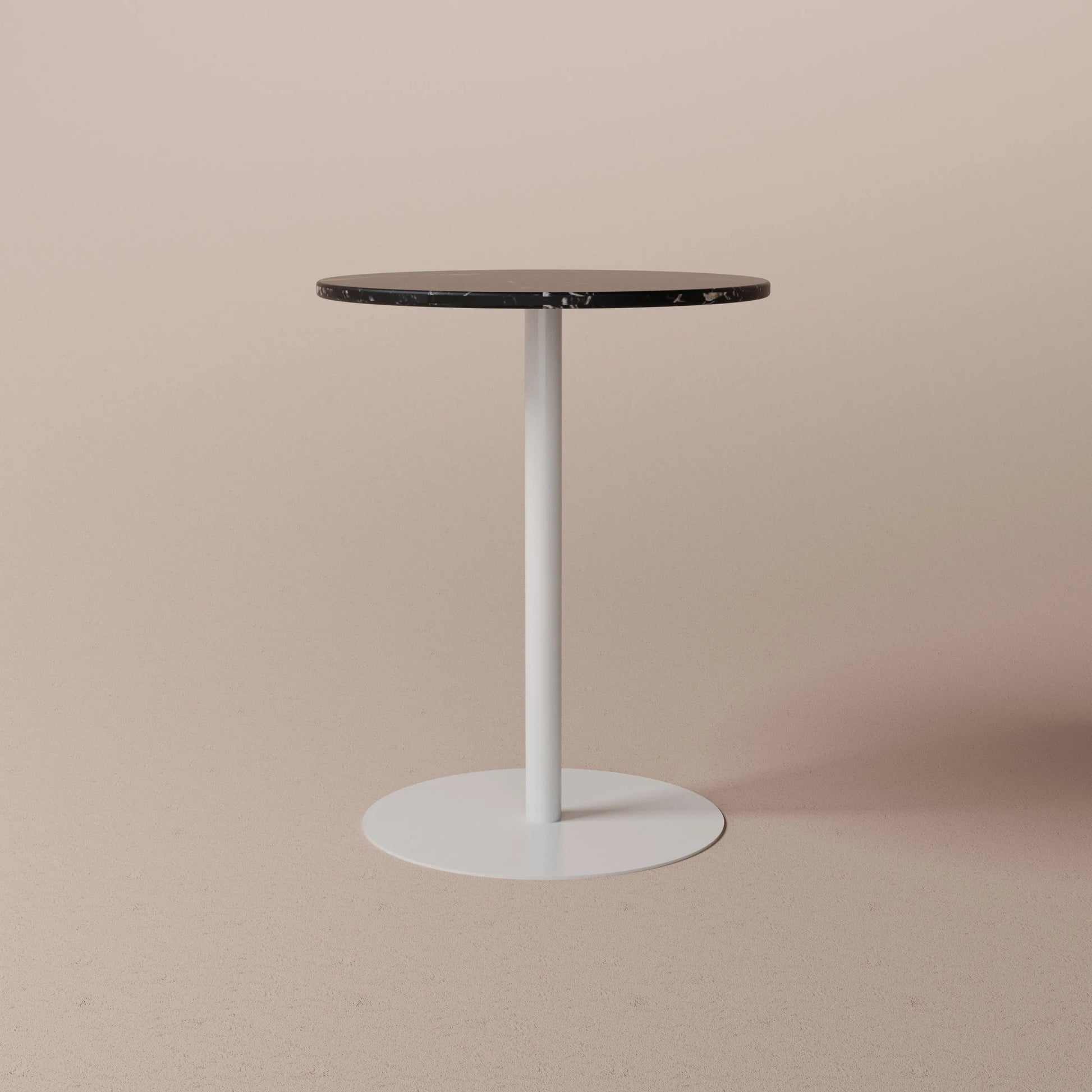 Steel and marble table