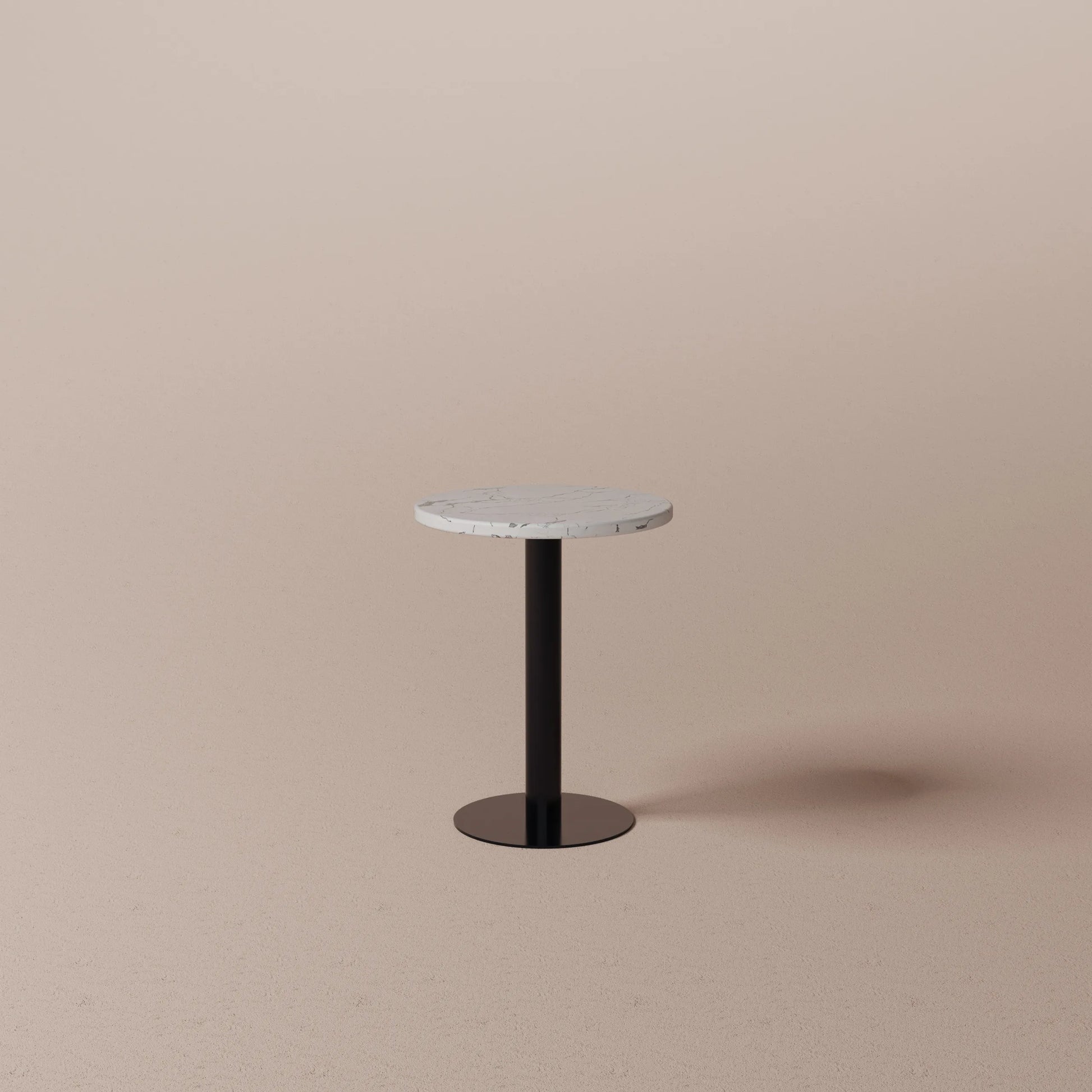 Steel and marble table