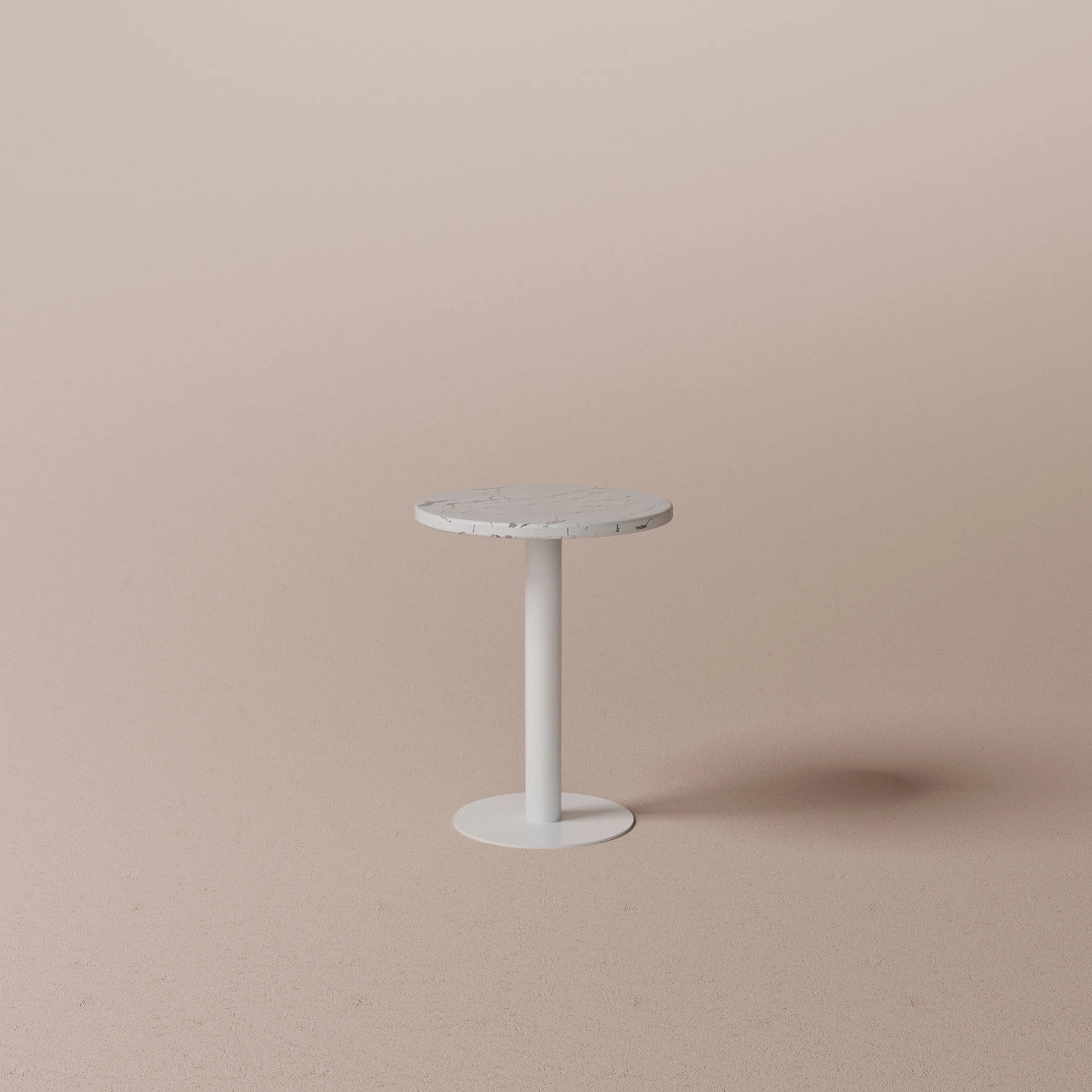 Steel and marble table