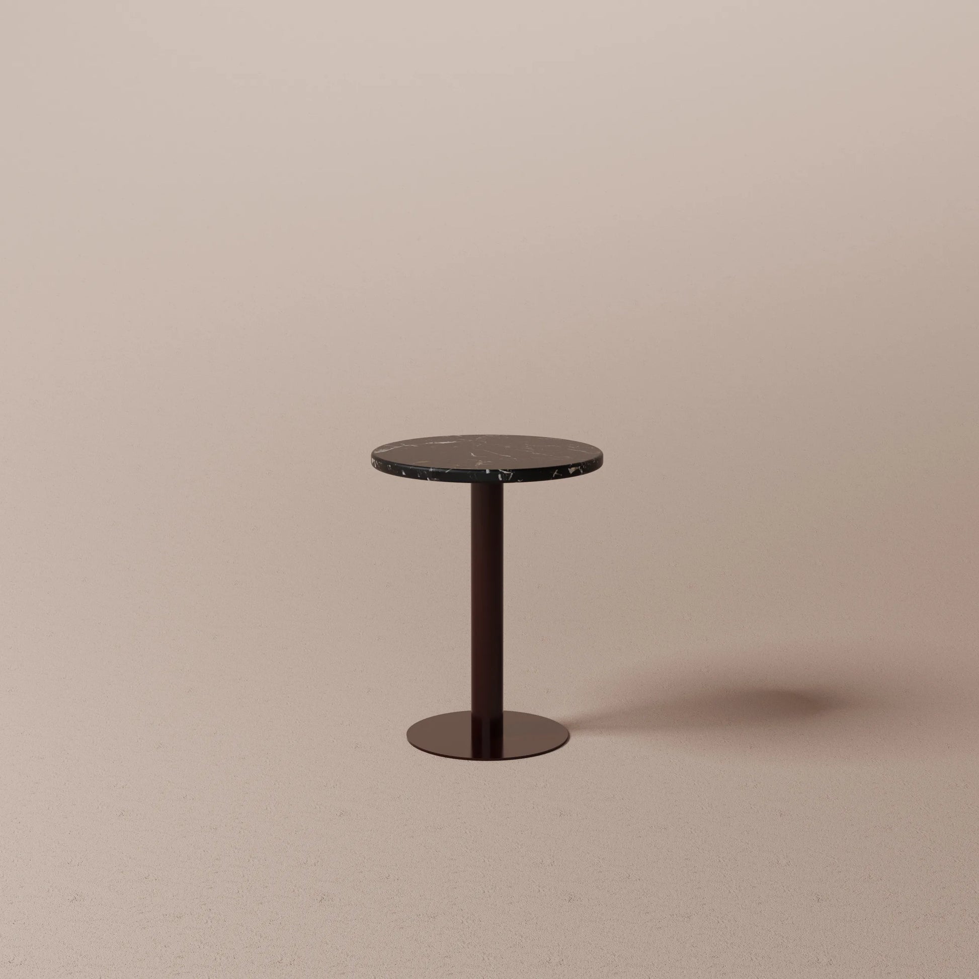 Steel and marble table
