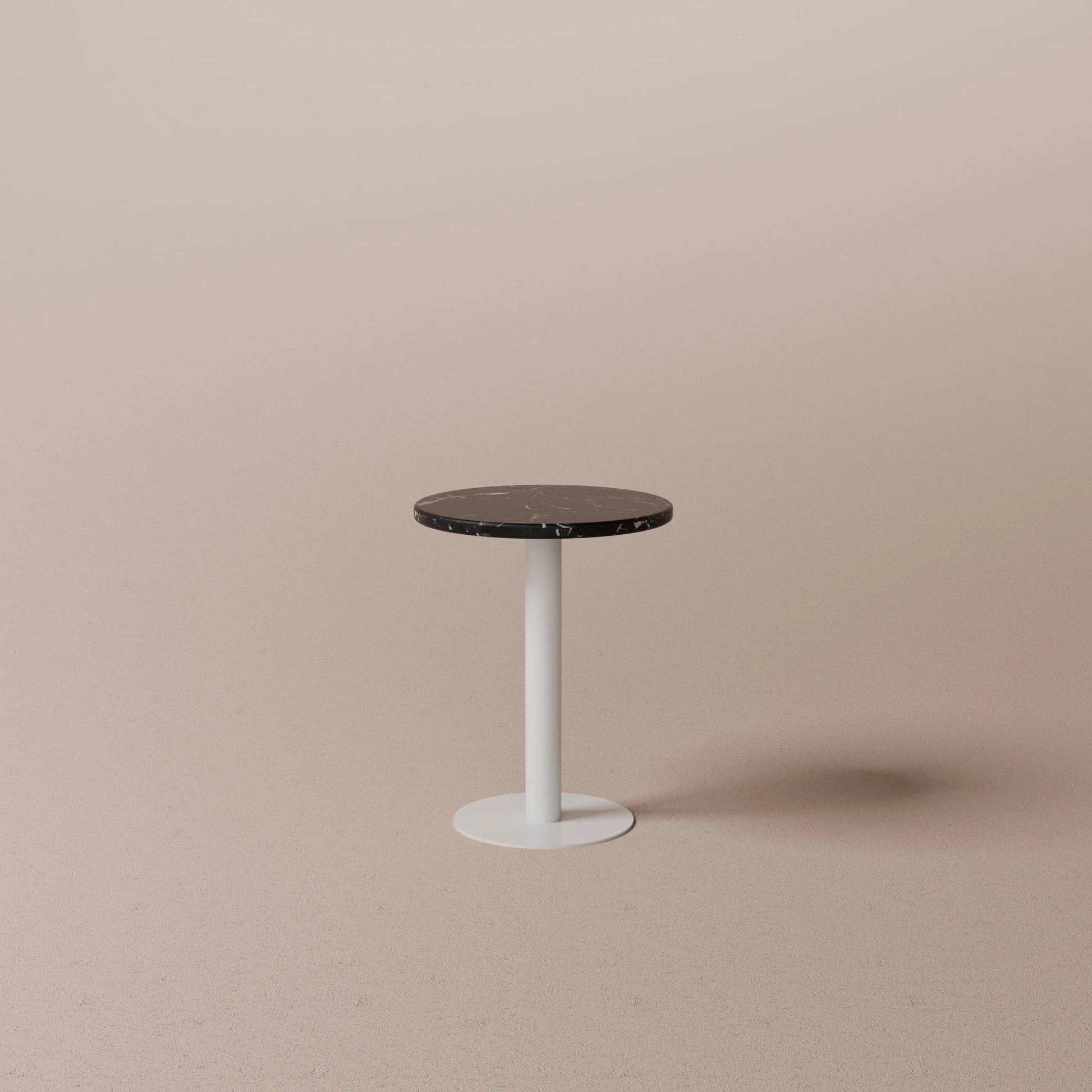 Steel and marble table