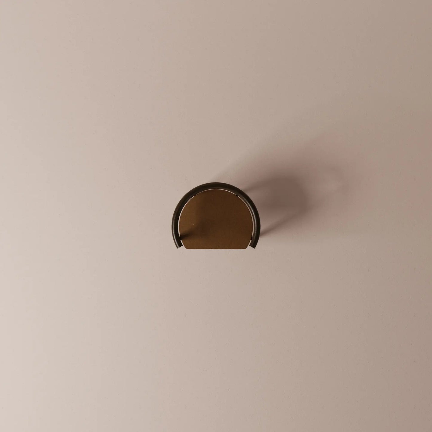top view of the chair on a beige background