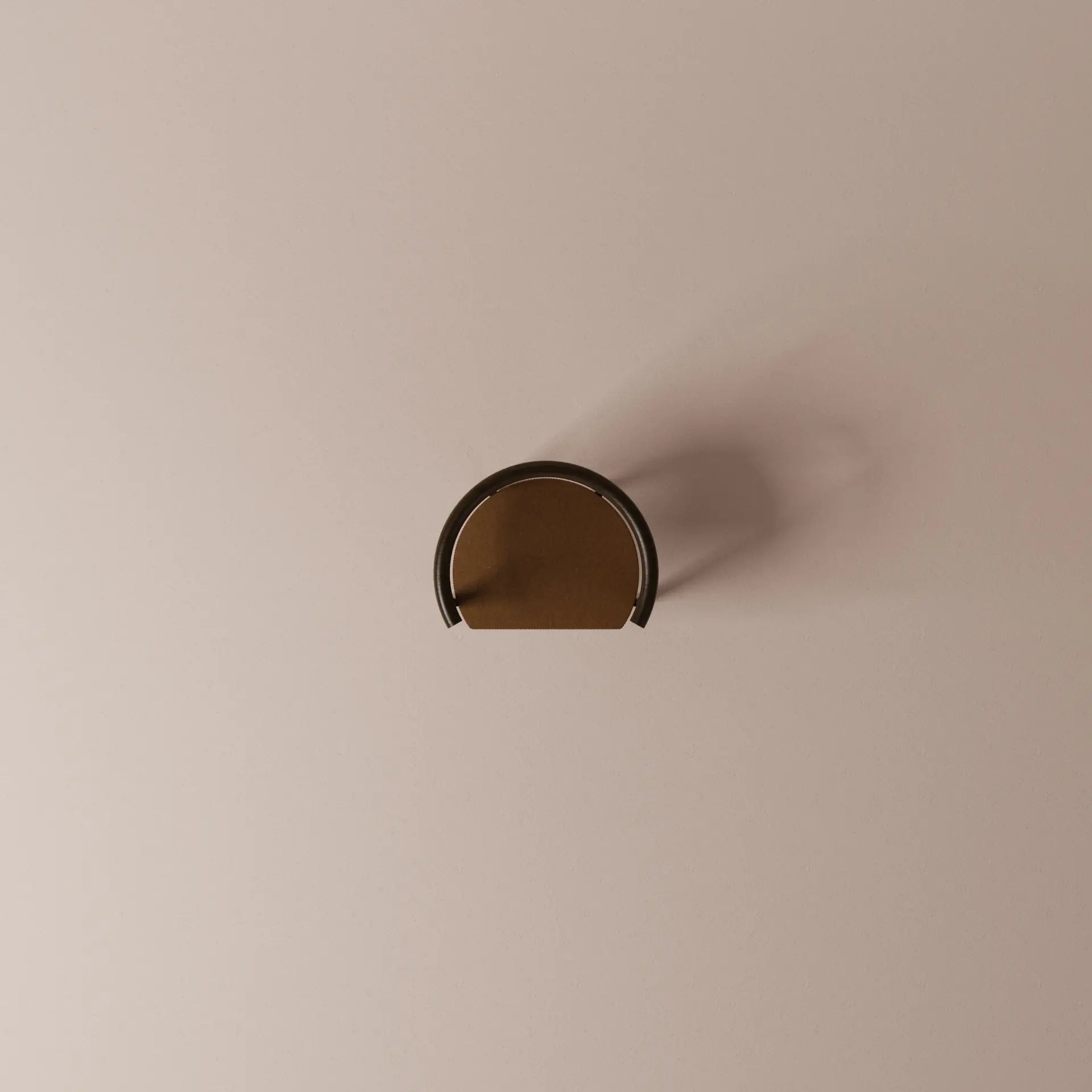 top view of the chair on a beige background