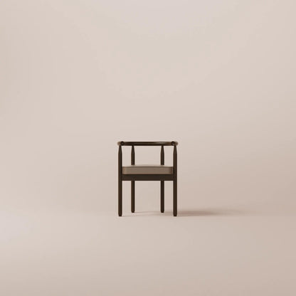 Minimalist chair on a beige background