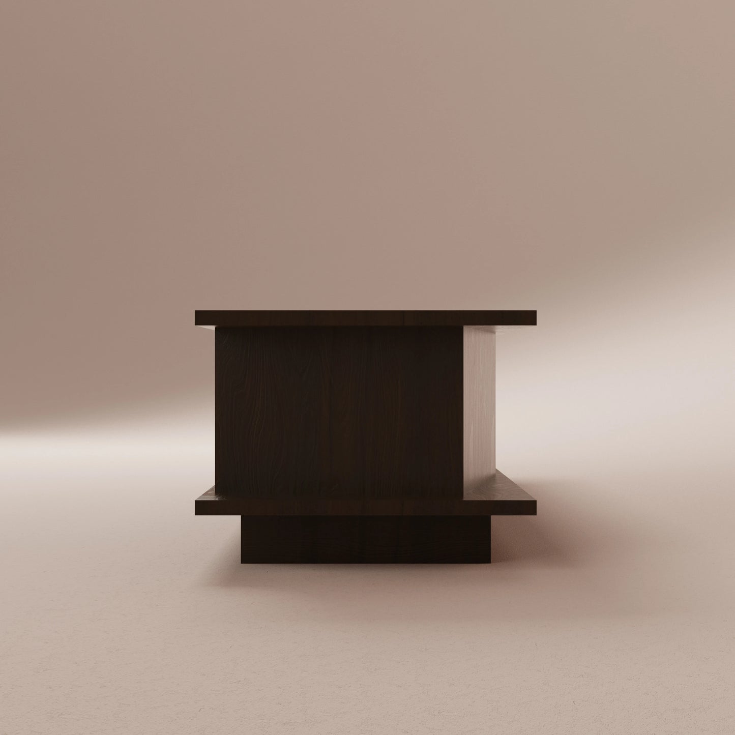 Solid walnut console