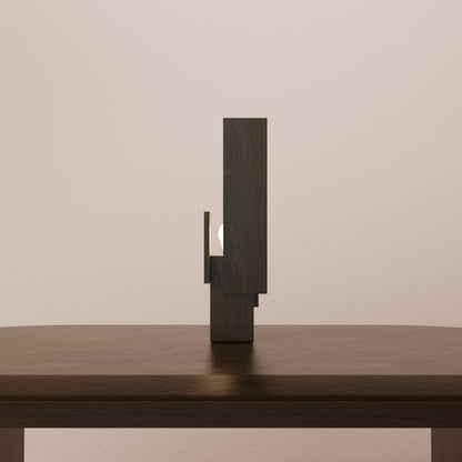 Solid walnut light fixture
