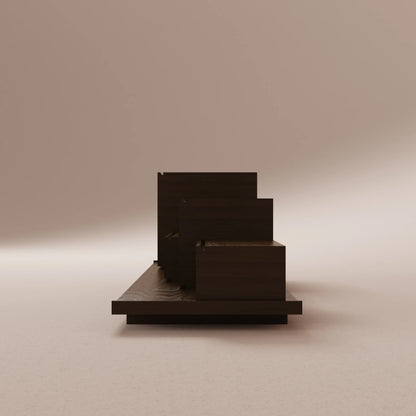 Solid walnut console