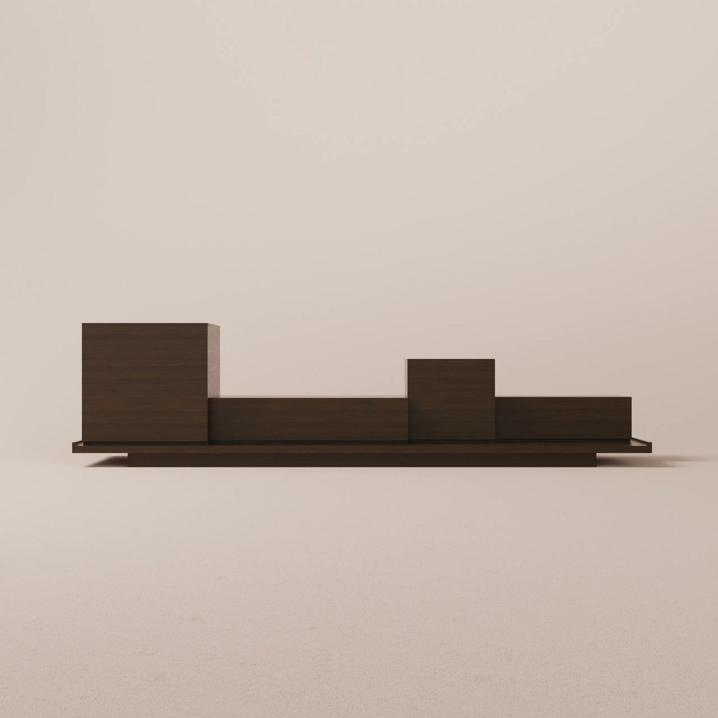 Solid walnut console