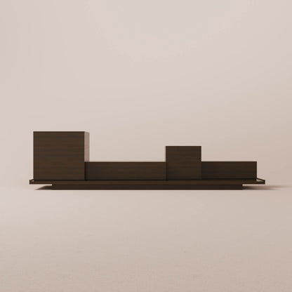Solid walnut console
